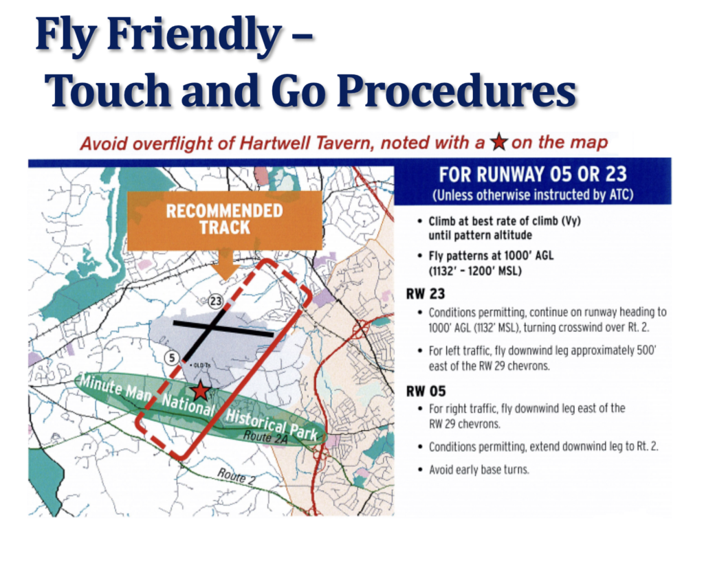 KBED Touch and Go Procedures - RWY 5.23