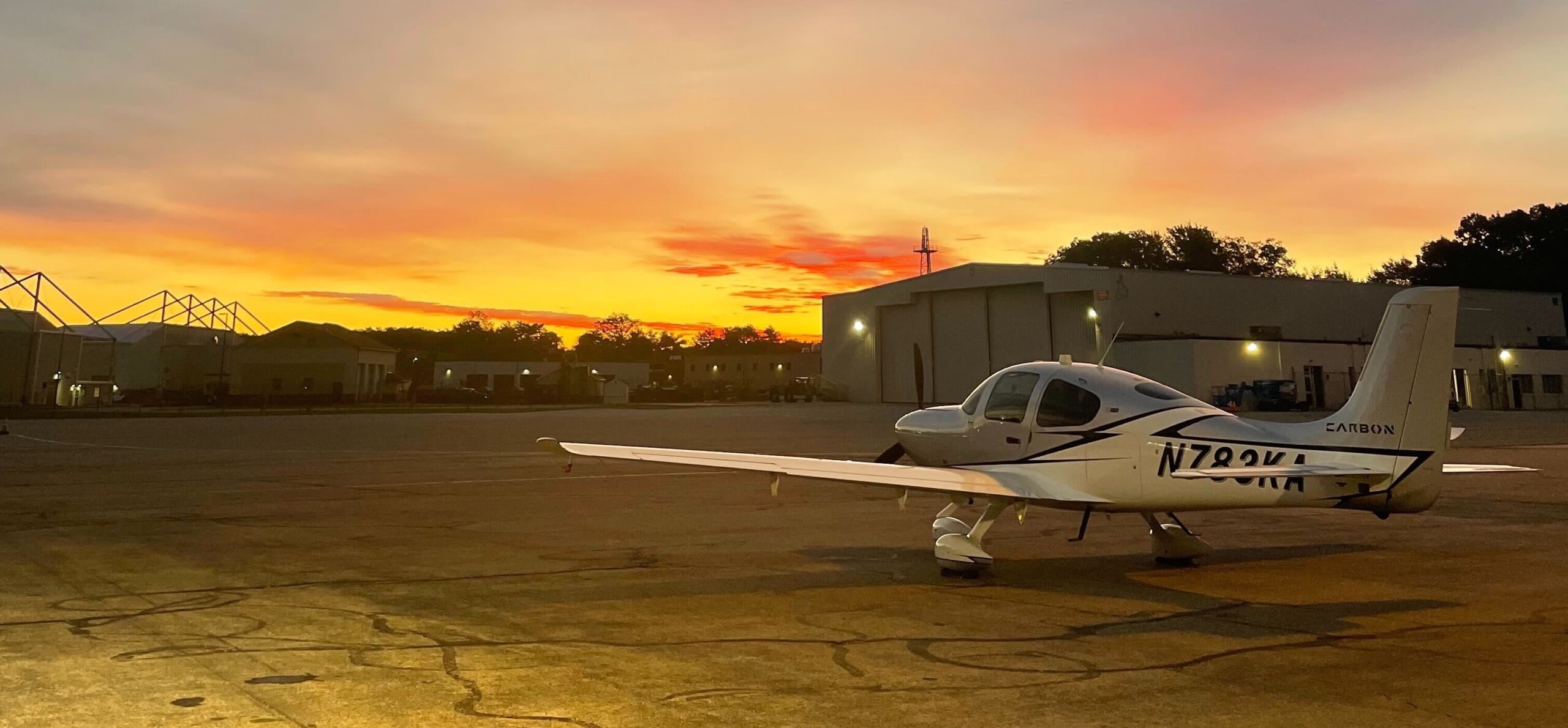 2023-10 KBED Ramp Sunset-web
